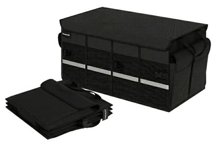 Składany antypoślizgowy organizer samochodowy do bagażnika torba do auta czarny